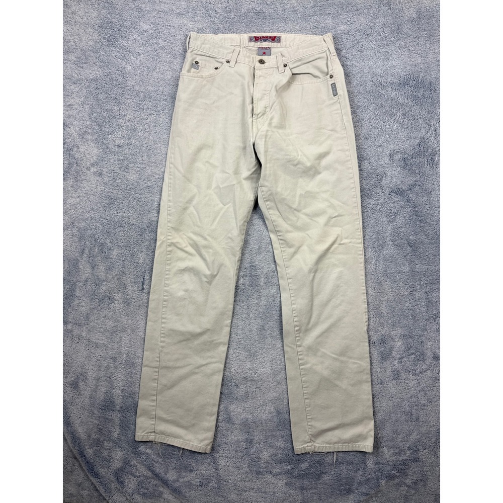 Silver Jeans Mens 32/34 Tan Straight Leg Twill Pants M8577TW Made in Canada